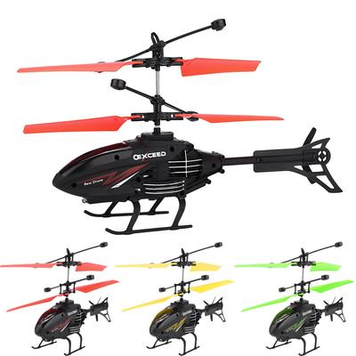 Δώρο Χριστουγέννων Mini RC Infraed Induction Helicopter Aircraft Flashing Light Toys