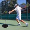 Voodans Tennis-Trainingsgerät, Tennis-Guide für Anfänger, Fortgeschrittene und Tennis-Enthusiasten (Schwarz)