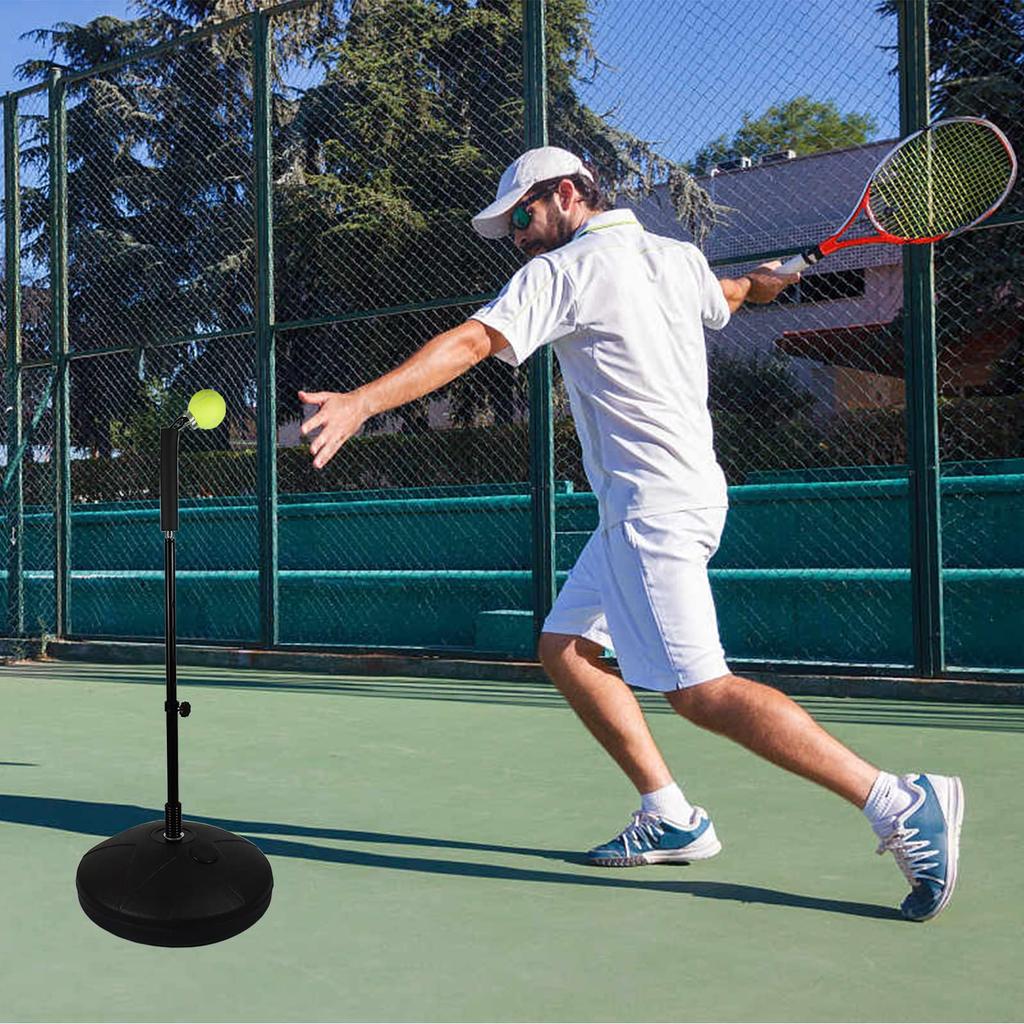 Voodans Tennis-Trainingsgerät, Tennis-Guide für Anfänger, Fortgeschrittene und Tennis-Enthusiasten (Schwarz)