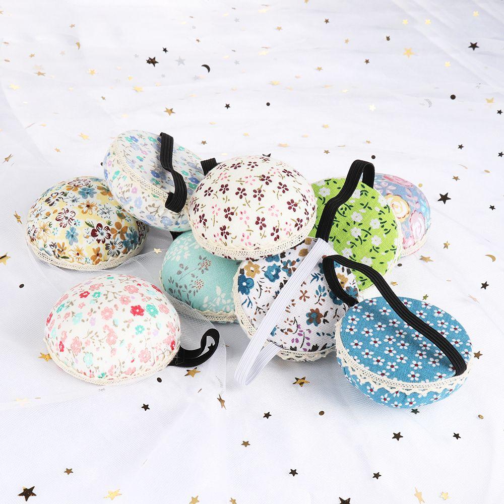 1Pc HOT Tool Button Storage Home Supplies Sewing Pin Cushion Floral Needle Holder Wrist Strap
