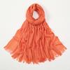 Large Size Cotton Feeling Scarf Women Plain Foulard Femme Luxury Hijab Long Bandana Evening Party Dress Shawls and Wraps