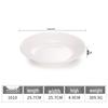 White Melamine Round Dinner Plate