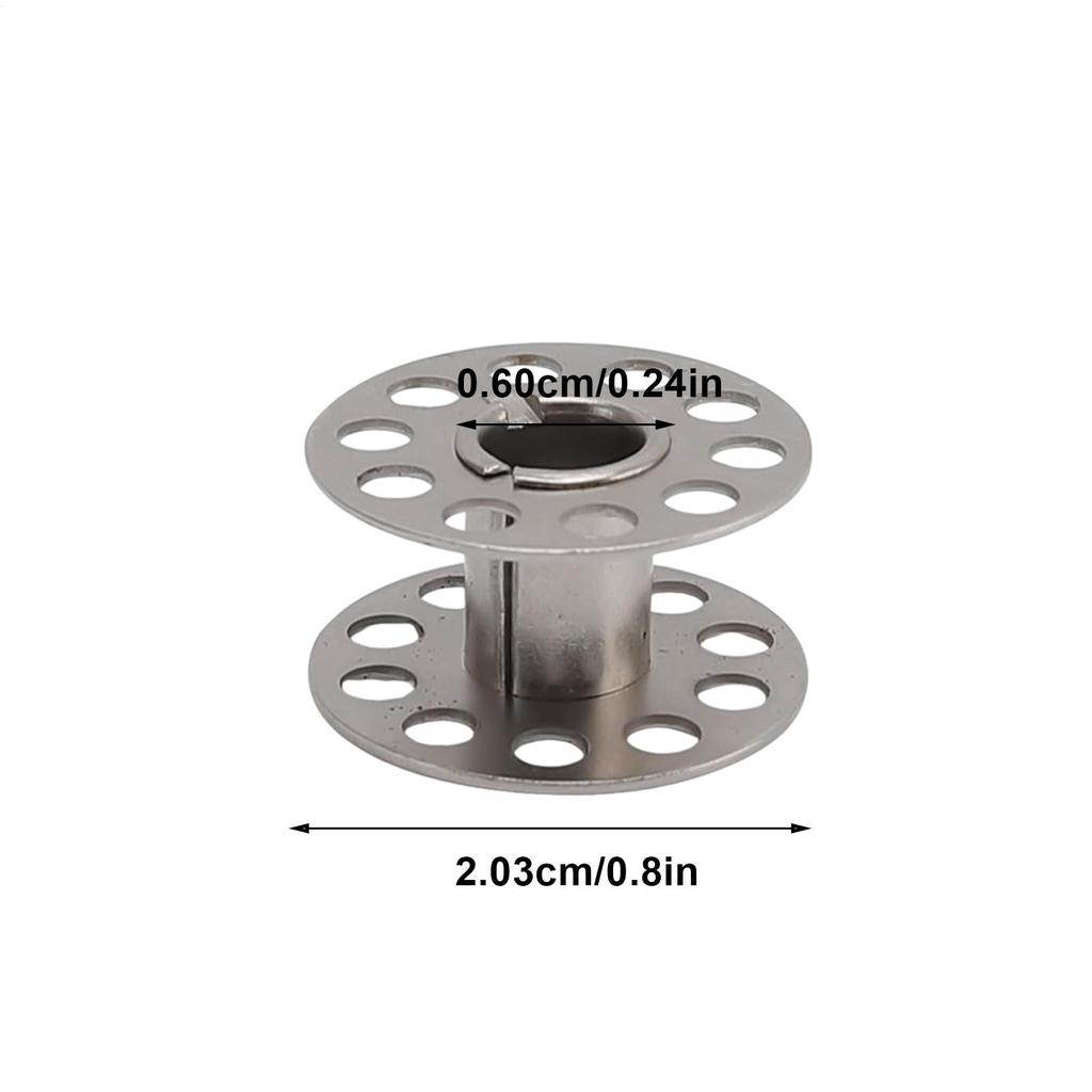 Sewing Bobbins 25 Pieces Stainless Steel Home Supplies With Storage Box Walking Foot Sewing Machine Bobbins For Crocheting Class