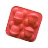 4 Cells Cartoon Mickey Mouse Silicone Soap Cake Mold Kitchen DIY Baking Tool