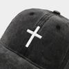 Fashion Embroidered Cross Baseball Cap Breathable Sunscreen Peaked Cap Simple Casual Hip Hop Hat Outdoor