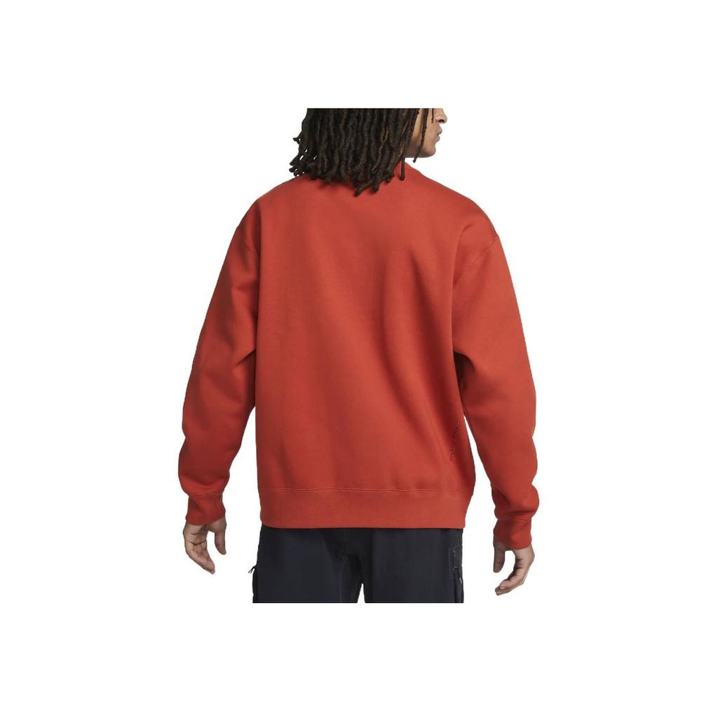 Nike ACG Therma-Fit Logo Embroidery Crew Neck Sweatshirt Men Tops Orange-Red DM9941-671