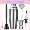 Cocktail Bar Tool Set With Stainless Steel Shaker For Home Entertaining