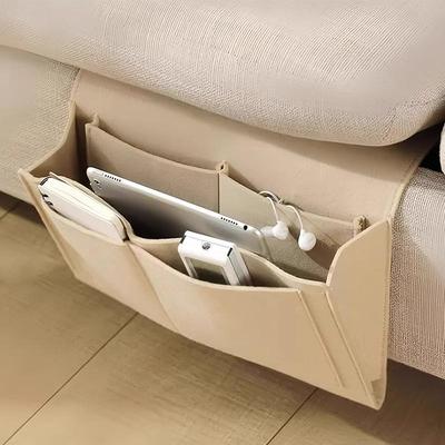 Bedside Hanging Storage Organizer - Remote, Phone & Space Saver Basket