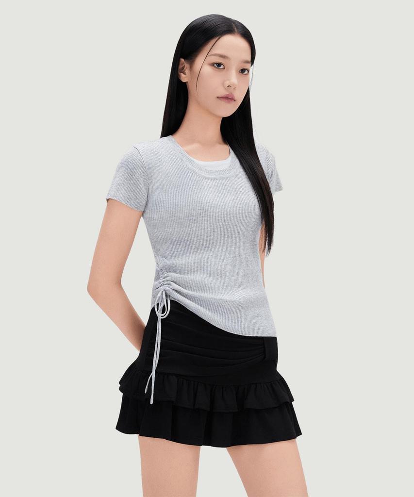 MIXXO Side String Layered Knit Re Kag51Qt_Miwkag72Qt