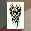 2ks Tribal Totes Black Drgon Fire Falešné tetování Vodotěsné Dočasné samolepky na přenos vody