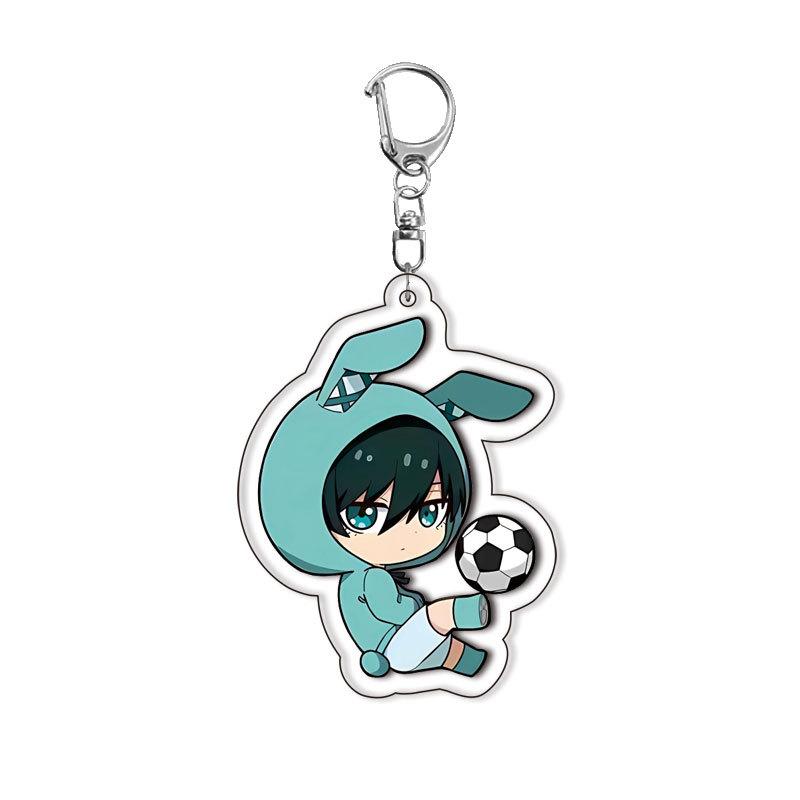 Blue Lock Acrylic Perfect Keychain Double Sided Hanging Charm Kiyora Jin Bachira Meguru Kunigami Rensuke Blue Prison Anime Layered