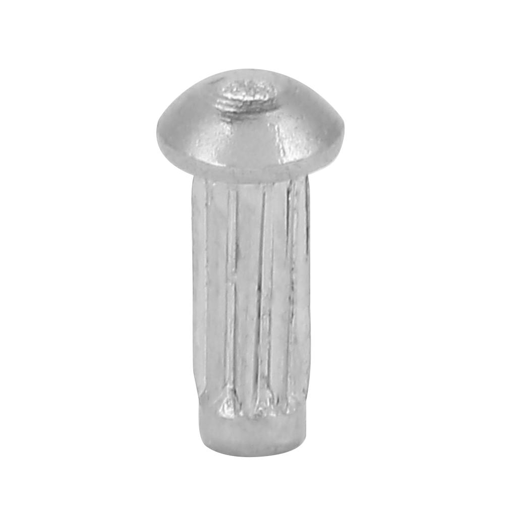 100pcs M2 Stainless Steel Round Head Knurled Shank Solid Rivets Assortment Set (M2*6)