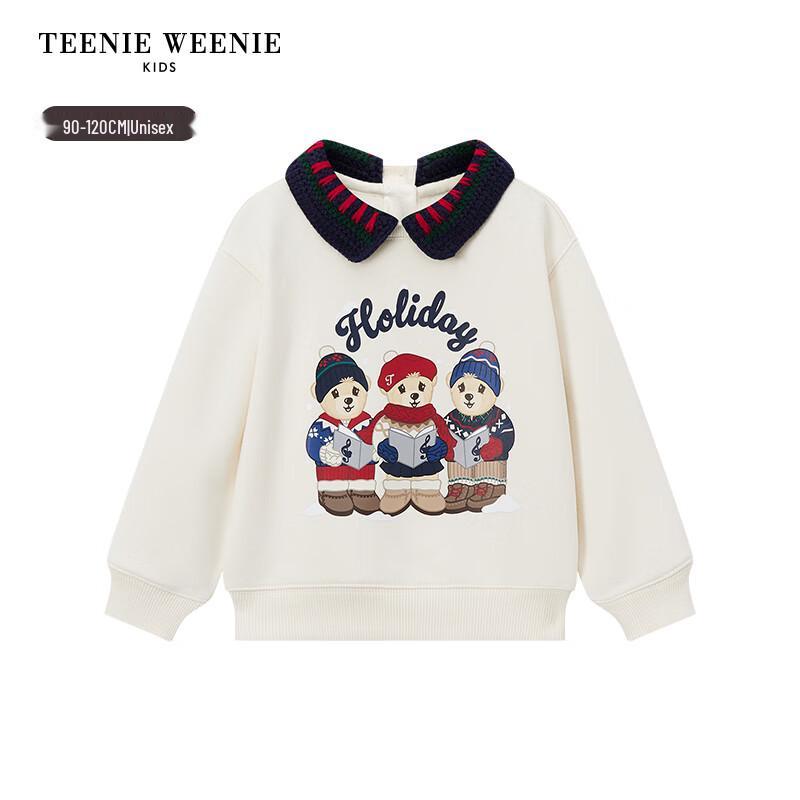Teenie Weenie Kids Unisex Printed Fleece-Lined Sweatshirt