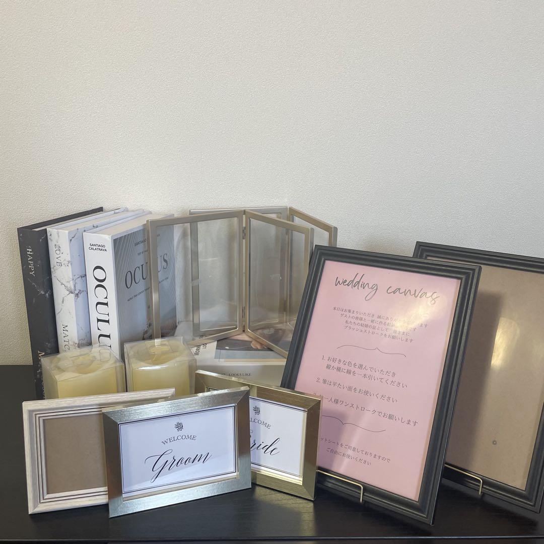 

[USED] Wedding photo frame welcome space set, sold separately