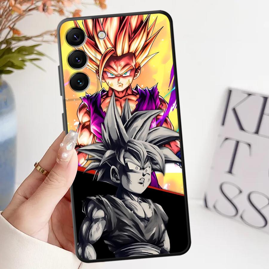 Case for Samsung Galaxy A22 A52 A32 A41 A23 A53 A26 A72 A35 A25 A71 A36 A24 A55 A51 A73 Black Soft Phone Cover Dragon Ball