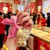 Gold 999 Cartoon Labubu Keychain - Creative Pendant Hot Seller