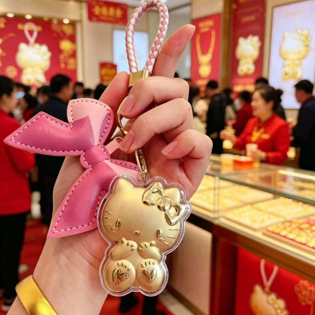 Gold 999 Cartoon Labubu Keychain - Creative Pendant Hot Seller