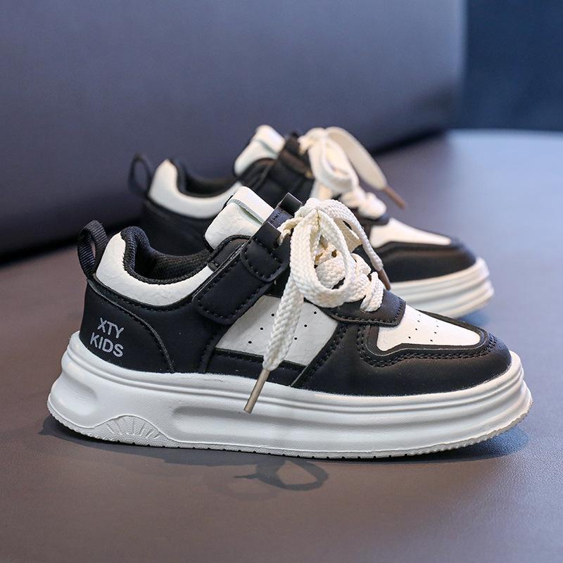 Girls little white shoes 2025 new spring and autumn children's shoes white sports shoes low-top board shoes student running shoes