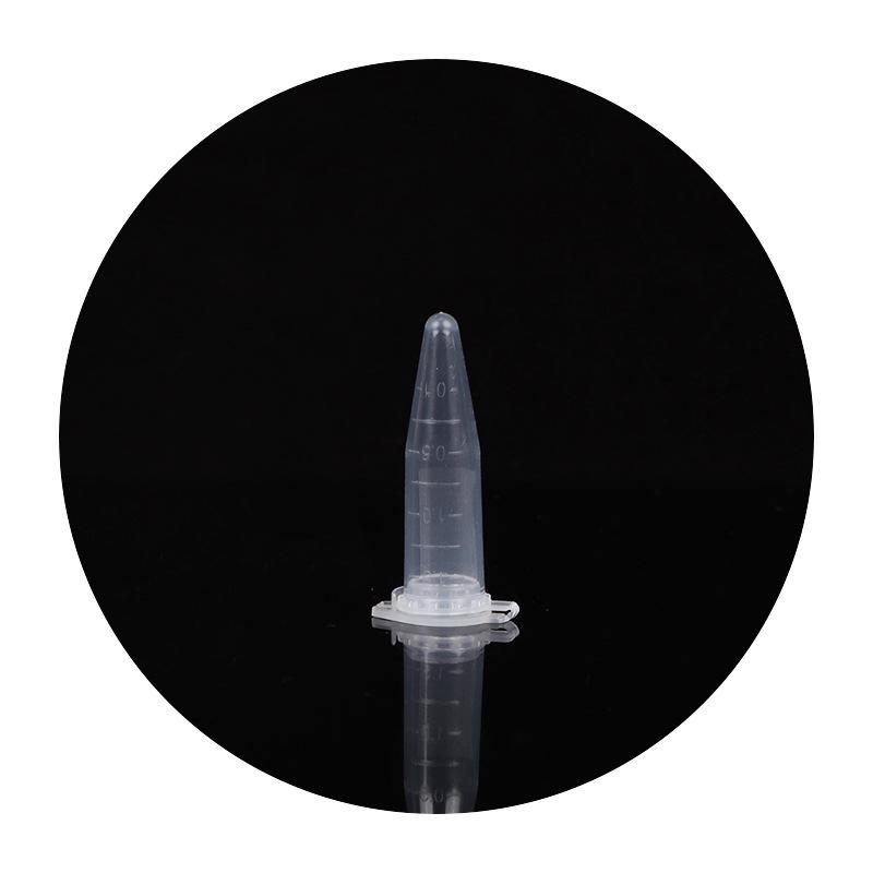 Disposable Plastic Centrifuge Tube with Screw Cap, Conical Bottom, Transparent, Laboratory Use