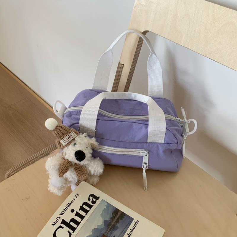 

Niche design casual simplicity trend pillow bag fashion 2025 summer new foreign style women shoulder messenger bag Without pendant фіолетовий