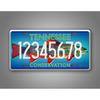 Personalized Tennessee Trout Conservation License Plate Metal Sign Wall Art Home Decor