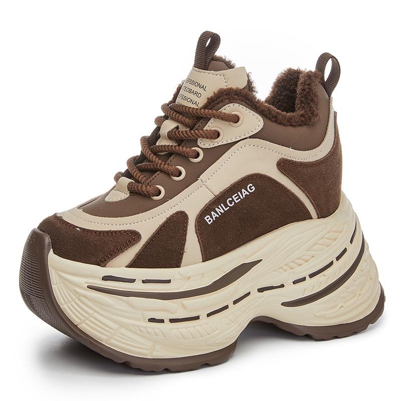 

Inner height increase 1 new breathable dad shoes thick-soled mesh small sports and leisure shoes A 34