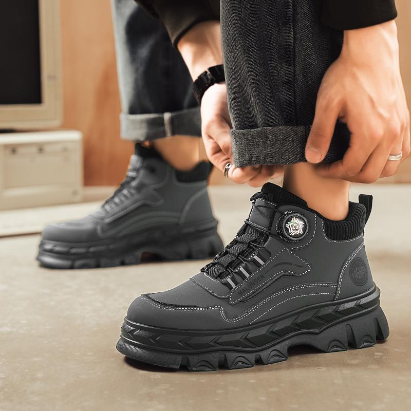 Nové pánské tenisky Prodyšné sportovní robustní běžecké boty Módní pouliční styl Chůze Tenisky Boty pro muže Trend Basketbal