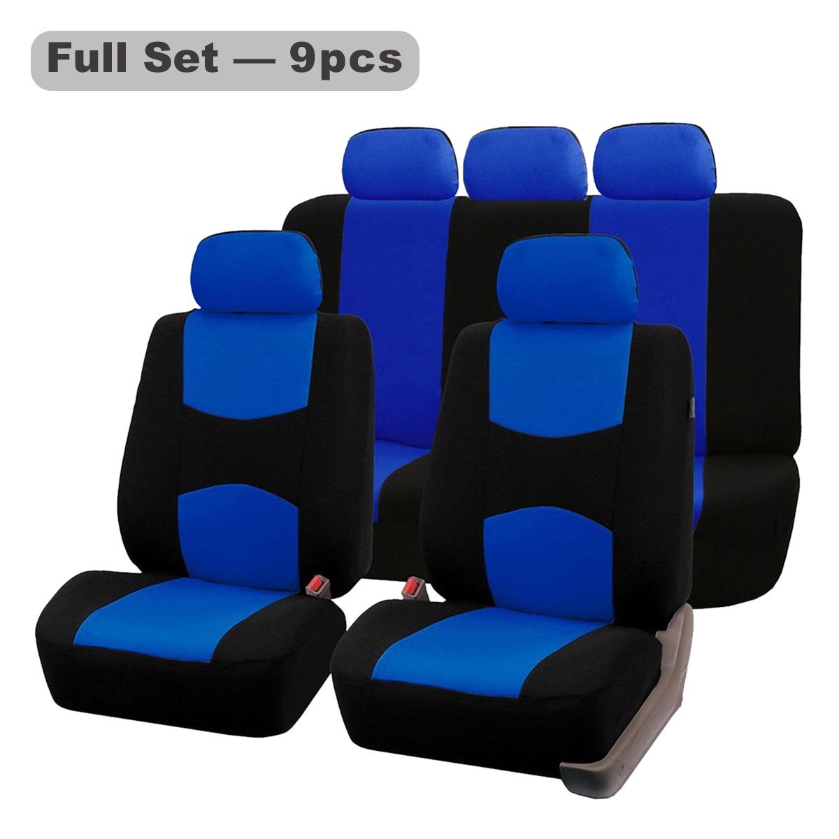 

Универсальные полиэстеровые чехлы на автомобильные сиденья, набор из 9 предметов для мировых рынков