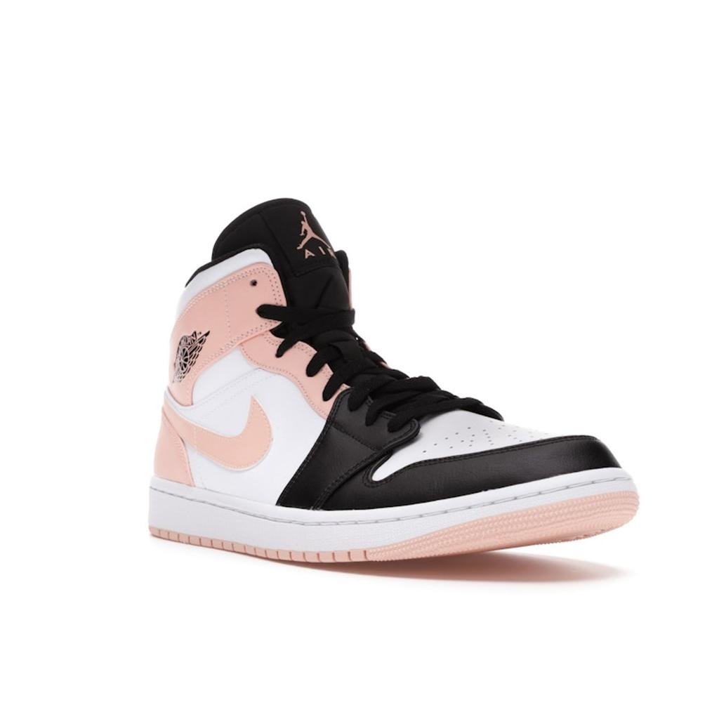 Air Jordan 1 Mid Crimson Tint Men Sneakers Orange White Black 554724-133