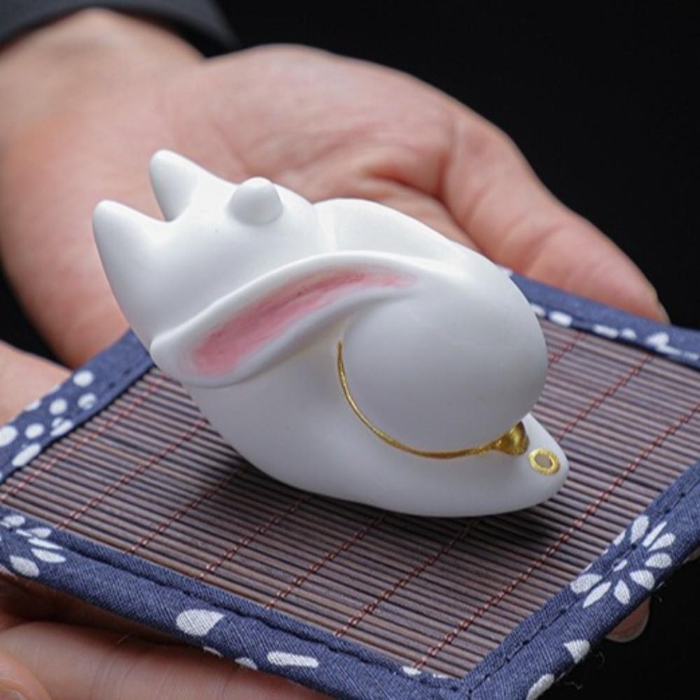Cute Cat Incense Burner Holder Handmade Craft Desktop Ornament Incense Stick Holder  Temples
