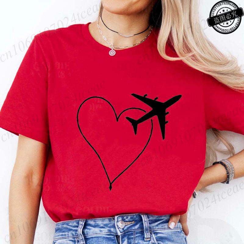 

Things I Do in My Spare Time GraphicT-Shirts, Travel Airplanes Summer Fashion T-Shirts Short Sleeve Women s Tee Shirts Clothing XL