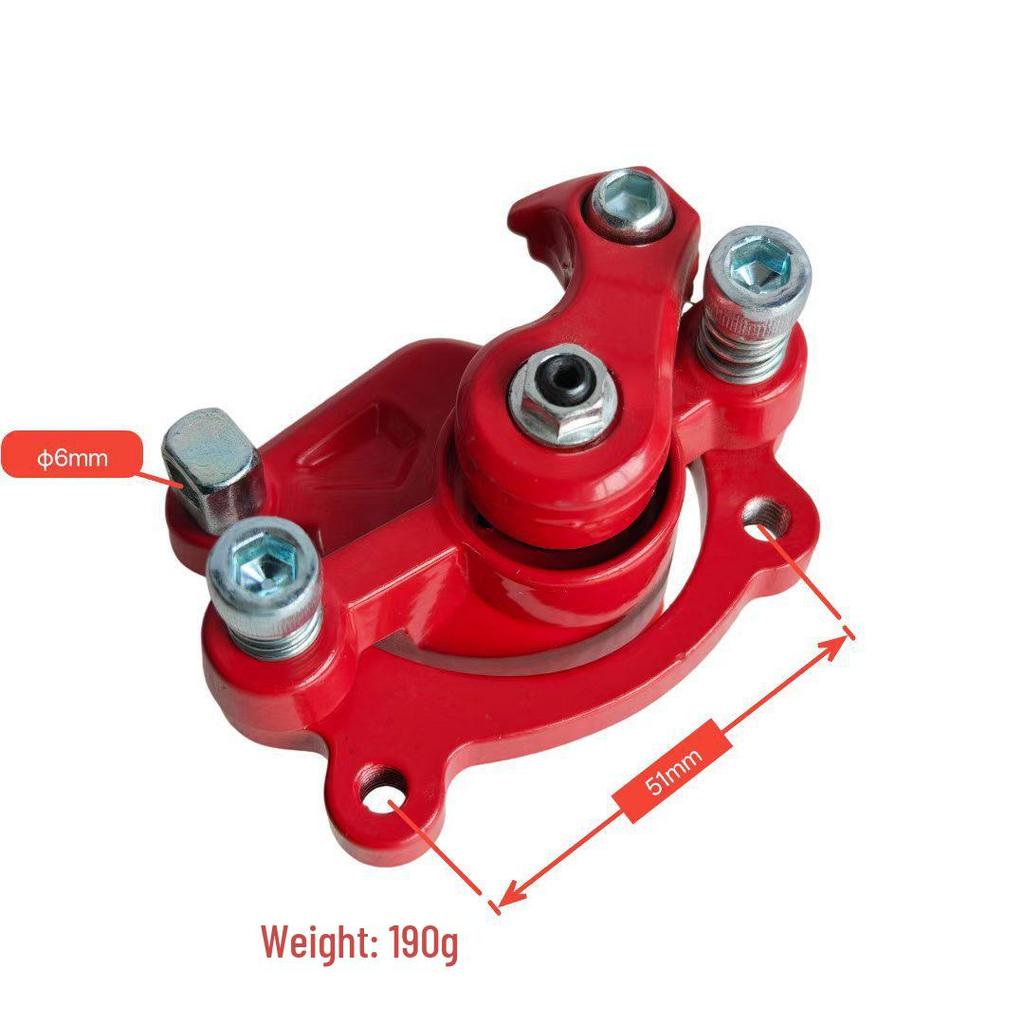 Universal Red and Black Motorcycle Scooter Disc Brake Caliper