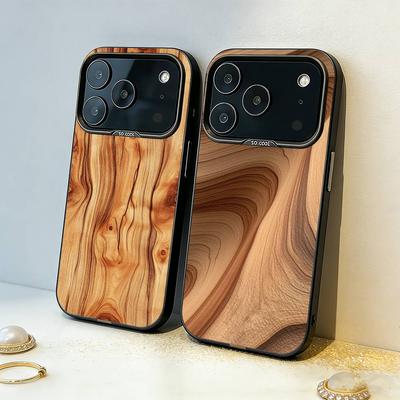 N-Natural W-Wood G-Grain Art Phone Case For iPhone17,16,15,14,13,12,11,Pro,MAX White Matte Shockproof Cover