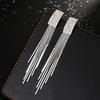 New Gold Color Long Crystal Tassel Clip On Earrings Without Piercing for Women Wedding Brinco Fashion Jewelry Gifts