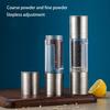 Rasnita de piper 2-in-1 reglabila grosieritate din otel inoxidabil manual sare piper moara de condimente aprovizionare pentru casa