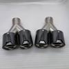 Nerezový výfukový tlumič s karbonovou koncovkou kompatibilní s BMW (Vstup 63 mm, výstup 101 mm)