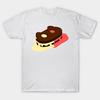 Herr T-shirt Svart Tryck Smältande Kaka Katt No-Cut Transferpapper Tryck Bomulls T-shirt