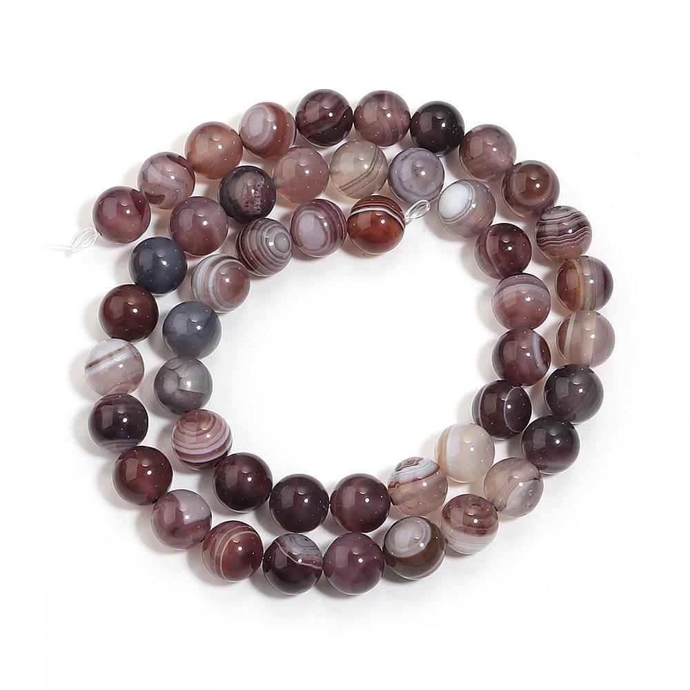 Natural Stone Beads 4 6 8 10mm Persian Gulf Agate Stone Round Loose Beads For Jewelry Making DIY Bracelets Necklace Accessories