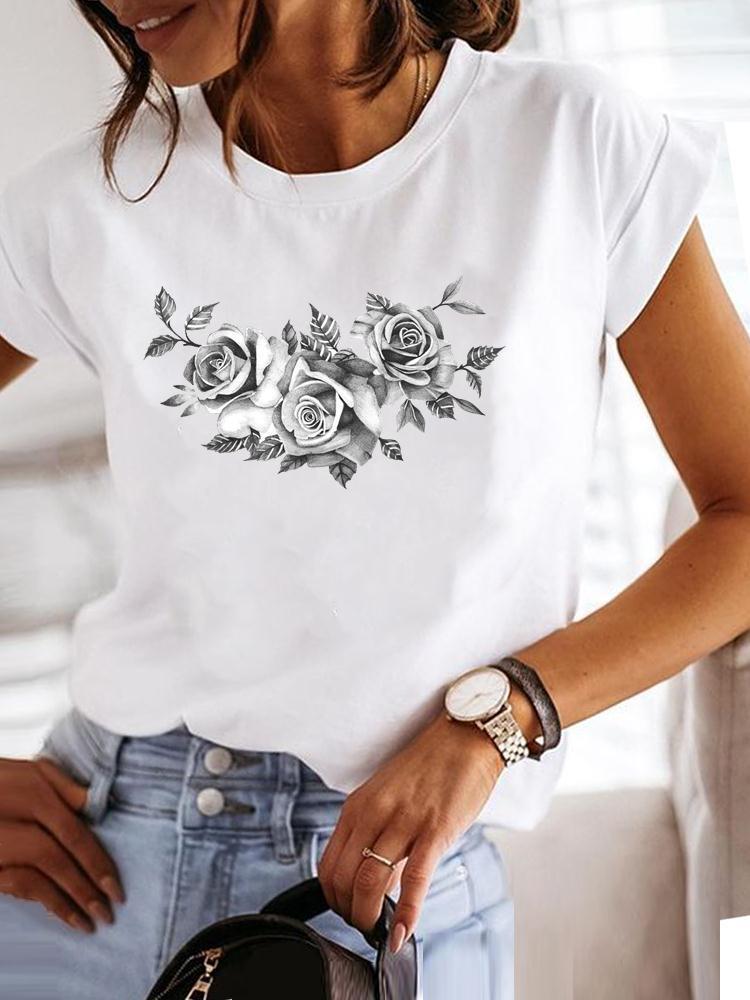 Clothes Fashion Love Plant Cute Lovely Style Short Sleeve Pr