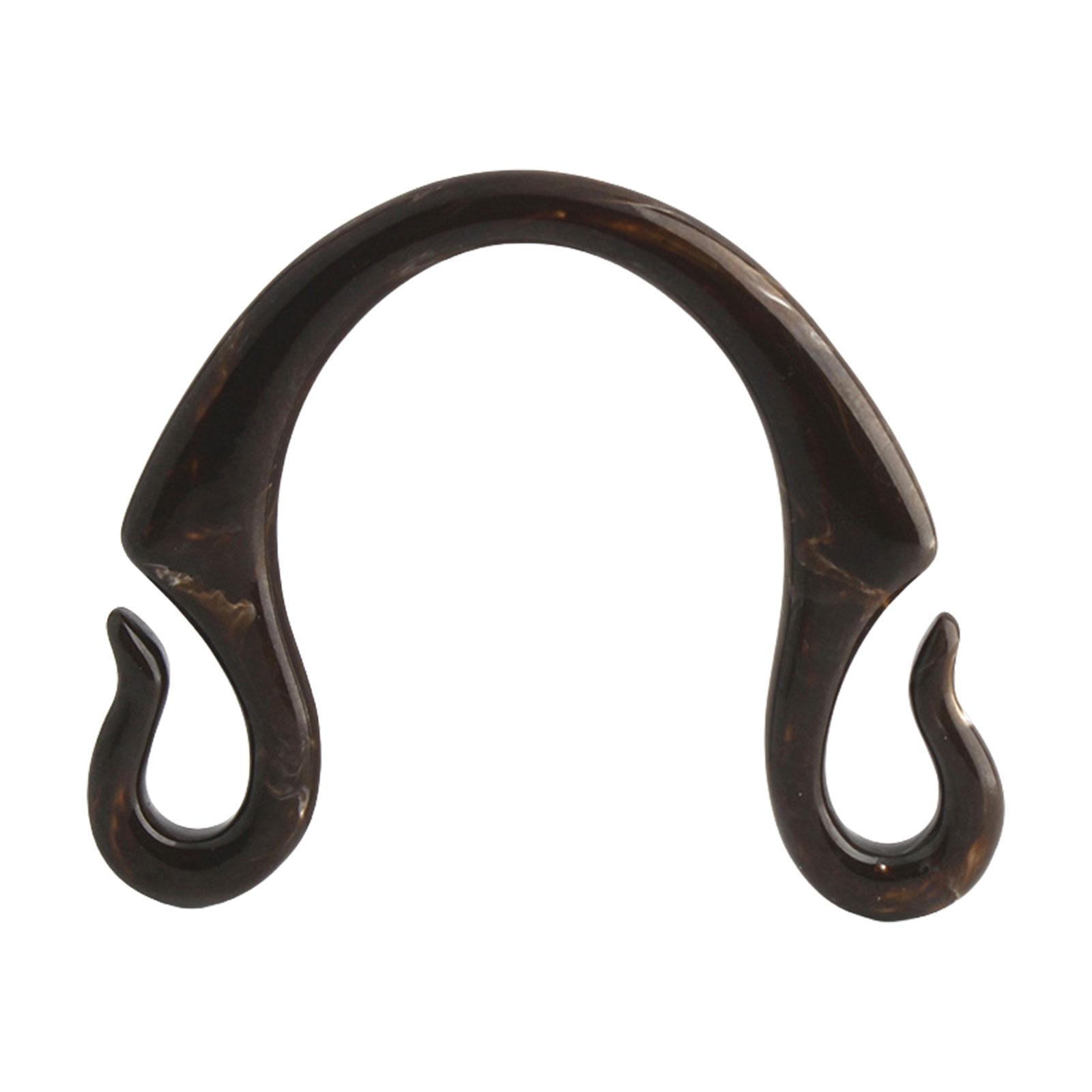 

Гачок у формі смол, ручка для сумки, ручка для гаманця, заміна ручки для ручки для сумки для в’язання гачком своїми руками. кавовий