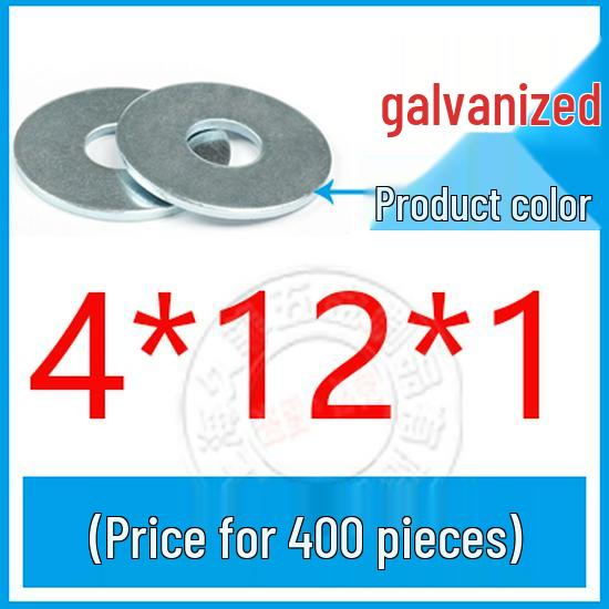GB96-85 Carbon Steel Galvanized Thickened Oversized Flat Washer, Sizes M3-M20