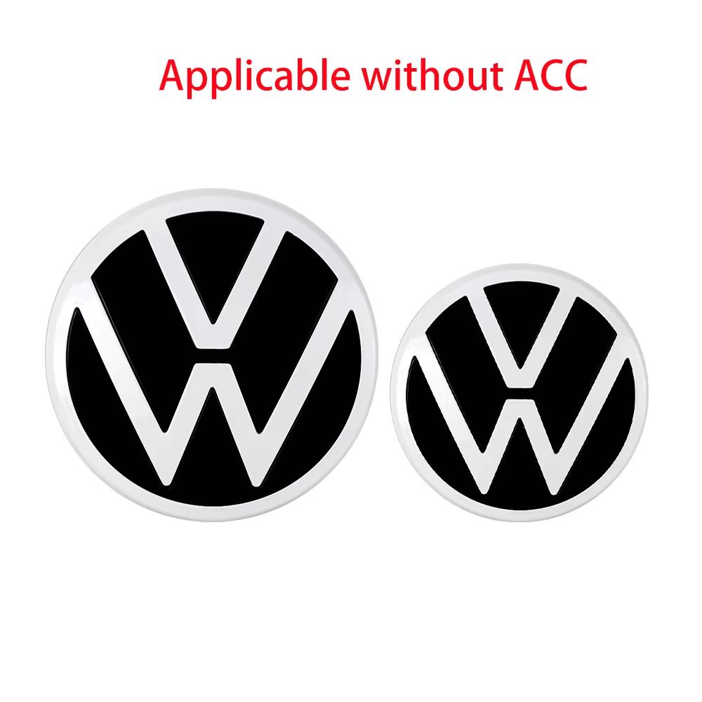 VW Polo Golf 4 5 1set Replace Type Car Rear Trunk Badges Lid Emblem Front Rear Logo Valve Cap For VW Golf 8 (MK8) T-ROC POLO Arten 21-23 AXZ1