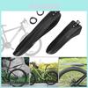 Thickened Black Mountain Bike Fenders Durable Rubber Material