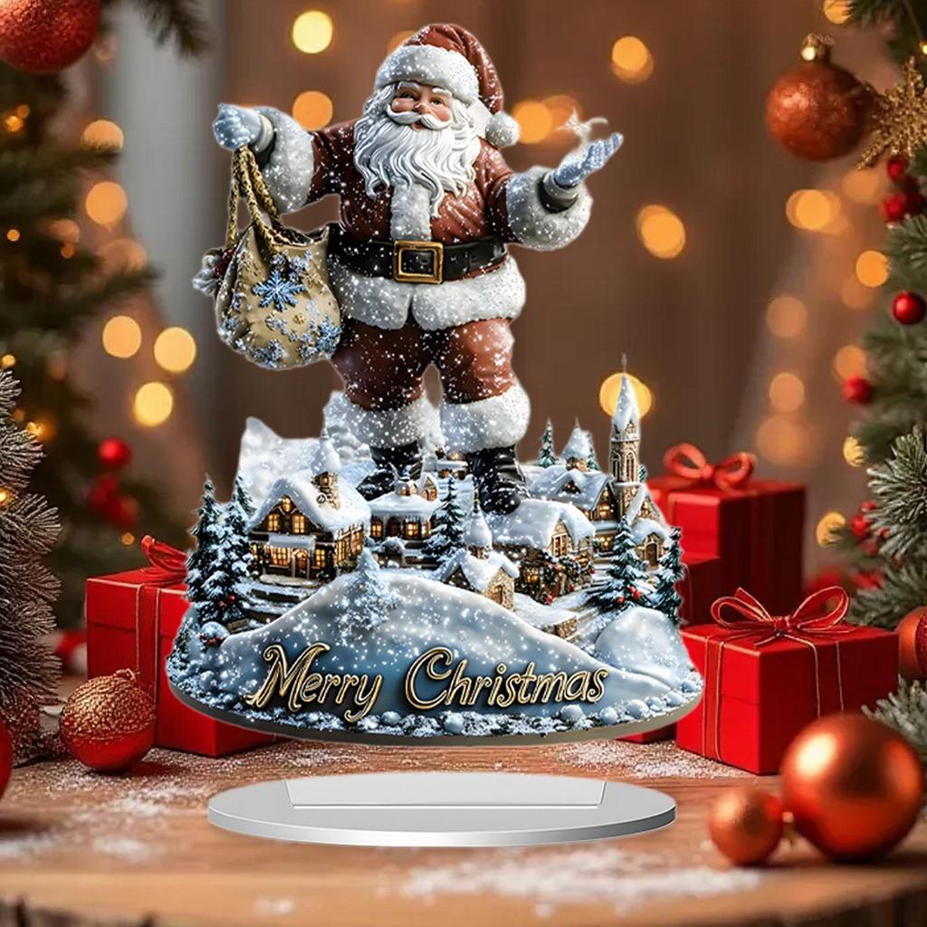 2D Christmas Decoration Souvenir Artwork for Bedroom Living Room Tabletop