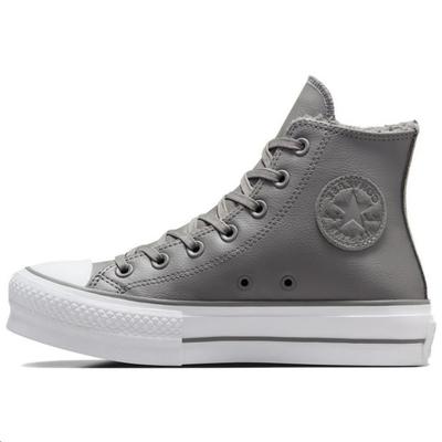 Chuck Taylor All Star Άνετα Ευέλικτα Μοντέρνα Αντιολισθητικά Παπούτσια Σκέιτμπορντ με Ψηλό Πάτο Unisex Αθλητικά Παπούτσια Γκρι A05511C