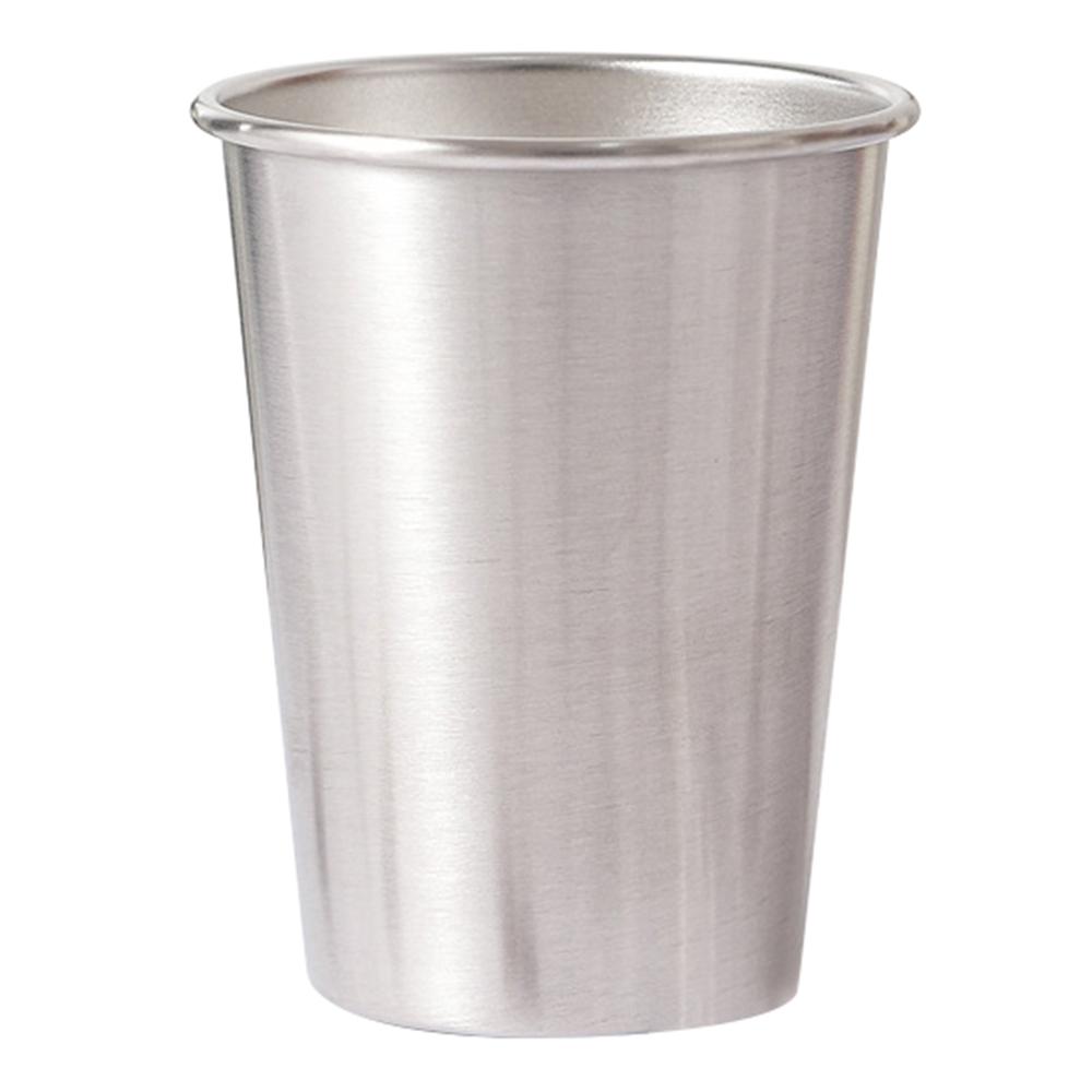 

350ml 304 Stainless Steel Beer Coffee Mug Home Outdoor Camping Tapered Cup with Rolled Edge (BPA Free, No FDA) A