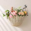 Woven Rattan Basket, Perfect For Beginners, Key Storage, Bathroom Organizer, Sunflower Design, Meditation Basket.