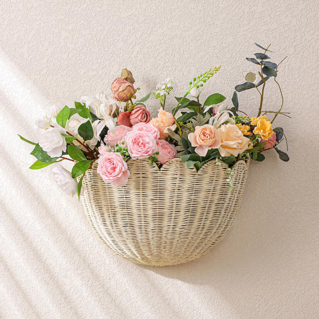 Woven Rattan Basket, Perfect For Beginners, Key Storage, Bathroom Organizer, Sunflower Design, Meditation Basket.
