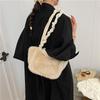 Damen Plüsch Umhängetasche mit großem Fassungsvermögen - 2025 Herbst/Winter Vielseitige pelzige Handtasche