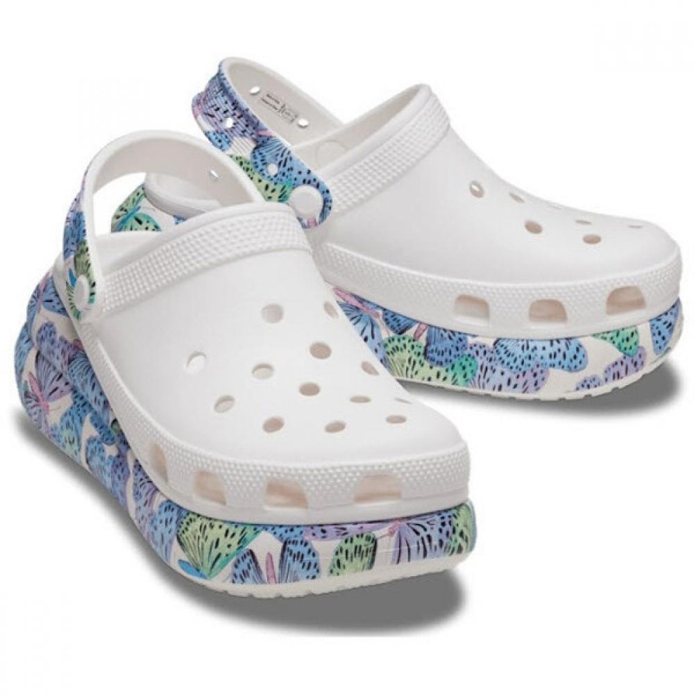 

Сандалии-тапочки Crocs Tqj 208258 94s Crush Butterfly Clog Whi Mlti 250